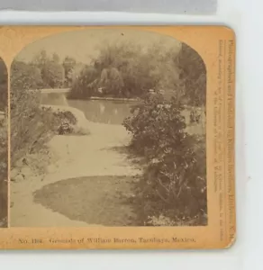 Grounds William Barron Tacubaya Mexico Kilburn Stereoview - Picture 1 of 2