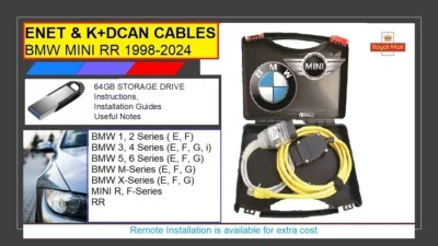 ALBA CAN for ISTA Diagnostic and Coding of BMW MINI 1998-2024 with ENET and K+DCAN Cables
