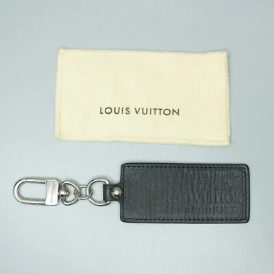 LOUIS VUITTON PORTE CLES FORTUNE Llavero Llavero Cuero M85379 Negro Foto 1 de 4