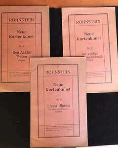 Neue Kartenkunst - Rohnstein, 3 Vols Ltd Ed 1920 - MAGIC MAGICIAN CARD TRICKS - Picture 1 of 8
