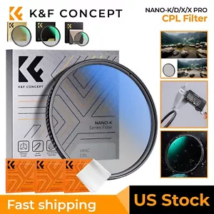 K&F Concept Circular Polarizer CPL Filter For Camera Lens  37-82mm NANO-K/X/PRO - Picture 1 of 37