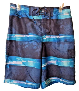 Speedo Boys Sz. M Blue Shark  Design Classic Swim Trunks. Great Quality, Cute - Picture 1 of 7
