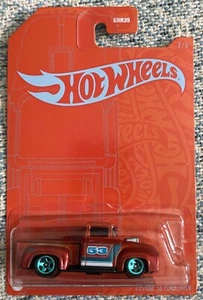 HOT WHEELS ORANGE & BLUE 53 ANNIVERSARY SERIES CUSTOM 1956 FORD TRUCK - Picture 1 of 2