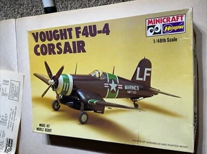 1/48 Minicraft/HASEGAWA VOUGHT F4U-4 CORSAIR. Kit # 1186 Open Box - Picture 1 of 15