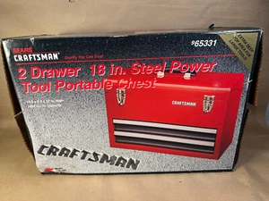 Coffre à outils profond Sears Craftsman USA 2 tiroirs neuf dans sa boîte portable 65331 ROUGE USA - Photo 1/22