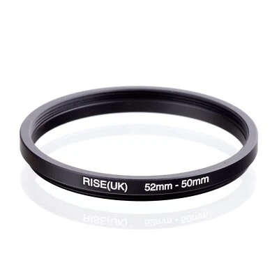 RISE(UK) 52mm-50mm 52-50 mm 52 to 50 Step down Ring Filter Adapter black - Image 1 of 3