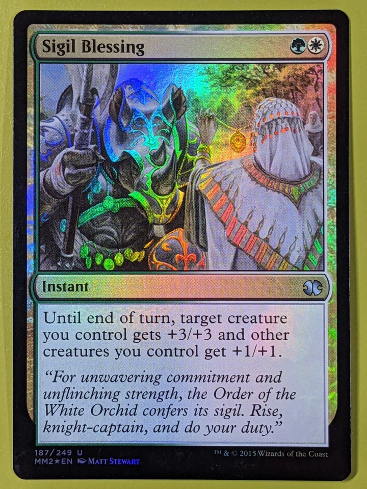 FOIL Sigil Blessing x1 Modern Masters 2015 1x Magic the Gathering MTG - Image 1 of 1