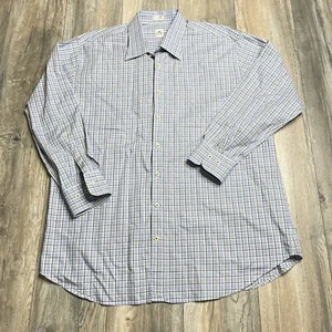 Peter Millar Long Sleeve Shirt Button Down Shirt Plaid Men's Large Cotton - Picture 1 of 10