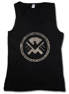 S.H.I.E.L.D. VINTAGE LOGO III TANK TOP - Nick Marvel SHIELD Fury Hydra T-Shirt - Picture 1 of 2