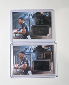2024 NRL ELITE SPOTLIGHT JERSEY PATCH CRONULLA SHARKS SIONE KATOA #66 / 95 - Picture 1 of 2