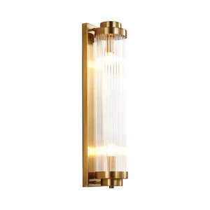 Sconce Luxury Wall Lamp Mid-Century Glass Lampshade Vintage Wall Mounted Gold - Picture 1 of 24