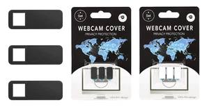 Laptop Webcam Cover x3 White Ultra Thin Self Adhesive Slide Open Close Blank - Afbeelding 1 van 7