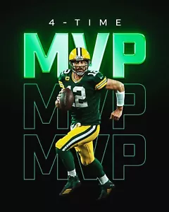 Aaron Rodgers 4-Time MVP Collage Green Bay Packers 8x10 NFL Football Photo - Picture 1 of 1