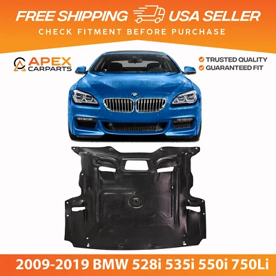Protector contra salpicaduras del motor delantero para BMW 528i 535i 550i 750Li 2009-2019 51757185113 Foto 1 de 4