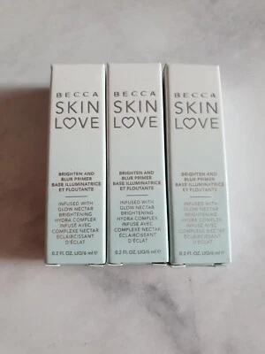 Becca 💙 Skin Love Brighten & Blur Primer 3x 6 ml Base Neu - Bild 1 von 3