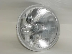 Classic Headlamp Halogen Conversion unit 7 inch Domed Lens with bulbs - Picture 1 of 8