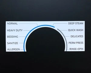 Samsung Washer Sticker Label - for Model WF45M5500AW Control Panel - Waterproof - Picture 1 of 2