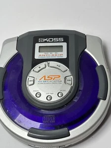 KOSS PURPLE Tragbarer CD Player Dynamic Bass Boost Anti-Skip ASPlus Shock funktioniert - Bild 1 von 4