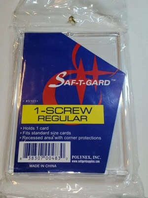 One Screw Card Holders - Standard, Thicker, Extra Thick - Trading Supplies - Image 1 of 3