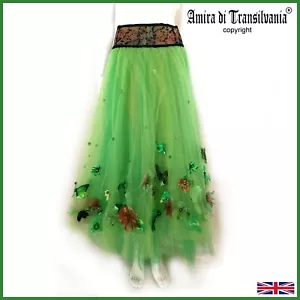 Elegant Skirt Tulle Luxury Clothing Brand Woman Fashion Desig Embroidered Flower - Picture 1 of 24