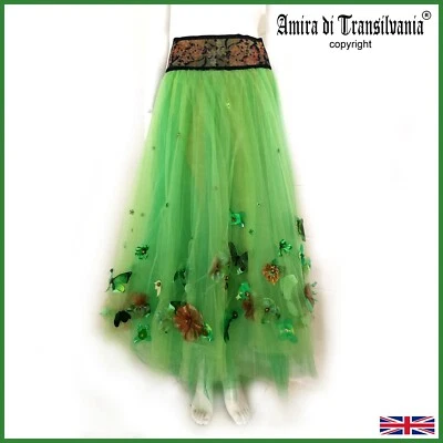 Elegant Skirt Tulle Luxury Clothing Brand Woman Fashion Desig Embroidered Flower - Image 1 of 4