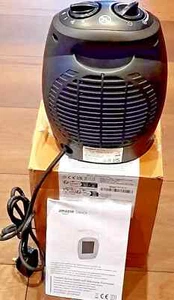 Amazon Basics Ceramic Space Heater With Adjustable Thermostat, Black - Picture 1 of 4