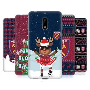 CUSTODIA GEL MORBIDA NATALIZIA UFFICIALE WEST HAM UNITED FC PER TELEFONI NOKIA 1 - Foto 1 di 12