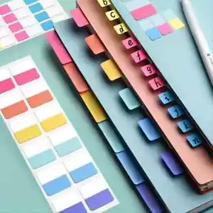 Office Sticky Index Tabs 120pcs - Color-Coded Page Markers for Files & Textbooks - Picture 1 of 6