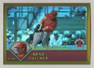 2003 Topps Chrome Gold Refractor #187 Brad Fullmer Anaheim Angels ###/449 BV$6 - Picture 1 of 1