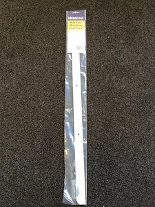 Homelux 30mm Satin Aluminium Effect Kitchen Worktop End Trim (Length - 630mm) - Picture 1 of 1
