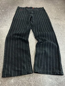 Vintage Streetwear Japanese Style Washed Eurojeans Striped Jeans 90s - Bild 1 von 9