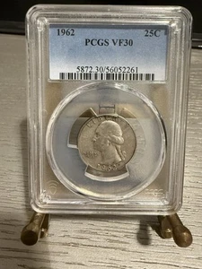 1962 Washington Quarter-PCGS VF30 - Picture 1 of 2