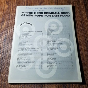 The Third Brimhall Book 62 New Pops for Easy Piano Vocal Sel. Brimhall - Bild 1 von 6