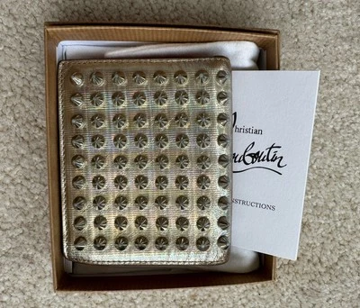 Christian Louboutin Mini Wallet Paros Specchio Galactic/Spikes Platine/Silver - Image 1 of 4