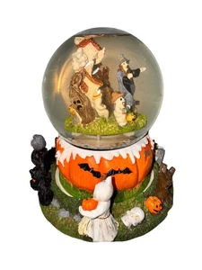 Halloween Kürbis musikalische Bewegung Schneekugel Spuk LESEN - Bild 1 von 7