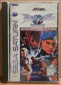 Street Fighter: The Movie Sega Saturn Game COMPLETE Disc+Case+Manual+Reg. Card