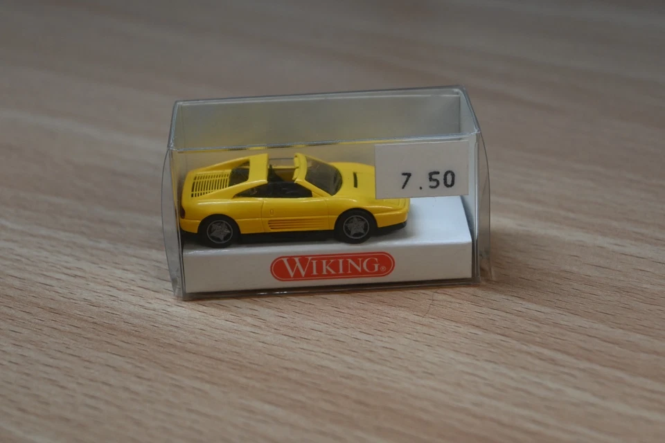 Wiking #18902 1/87 HO Scale - Yellow Ferrari 348 ts - Image 1 of 2