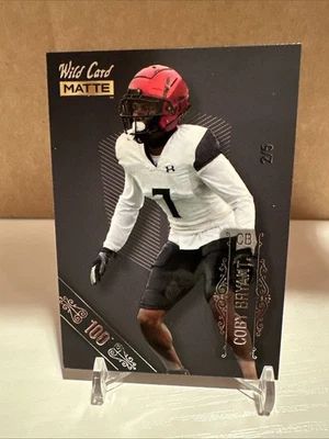 2022 Wild Card Matte Coby Bryant 100 Stripe Black 2/5 - Image 1 of 3