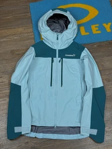 Womans Norrona Trollveggen Gore Tex PRO Light Blue Jacket Size M - Picture 1 of 20