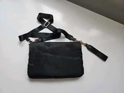 A New Day Black Crossbody Purse Bag w/ Adjustable Strap 9.5” X 8” Small Zip - Image 1 of 4