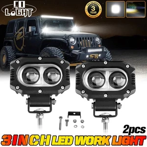 2PCS 4"INCH LED Barra Luminosa da Lavoro Spot Fuoristrada Guida Camion Retromarcia Pod Fendinebbia - Foto 1 di 9