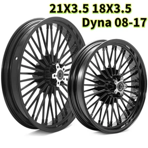 21x3.5 18x3.5 Fat Spoke Wheels Rim For Harley Dyna Street Bob Super Glide FXDC - Bild 1 von 10