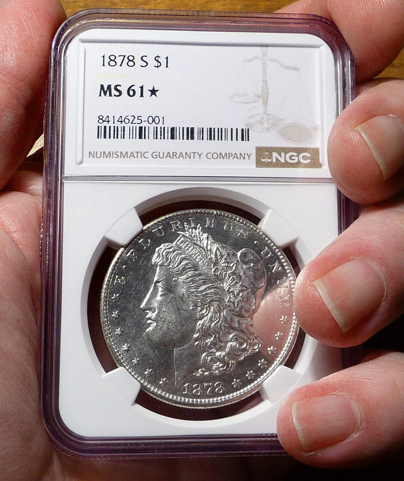 1878-S Morgan Silver Dollar ~ NGC Certified MS61* Star Grade ~ Prooflike - Image 1 of 4