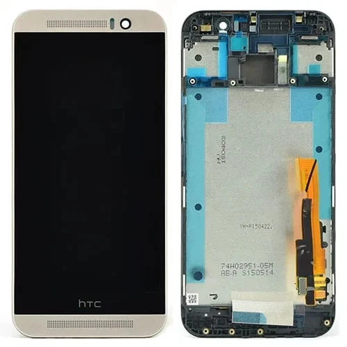 OEM LCD Screen Touch Digitiser Frame For HTC One M9 - Silver - 80H01910-01 - Image 1 of 1