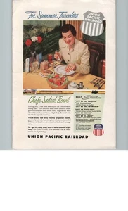 Coca Cola Union Pacific Magazin Werbung 1954 doppelseitig - Bild 1 von 2