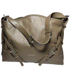 GIVENCHY Voyou Medium Leather Taupe Brown Bag Handbag Shoulder Bag RRP £1875 NEW - Picture 1 of 23
