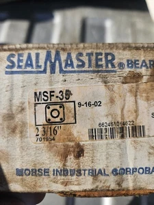 SealMaster 2-3/16" Flanschlager Kugellager MSF-35 4-Schrauben Neu aus altem Lagerbestand KOSTENLOSER VERSAND  - Bild 1 von 10