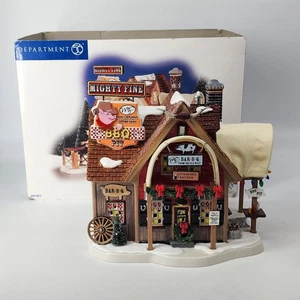 Dept 56 The Original CHRISTMAS Snow Village Mighty Fine BBQ #55613 Light & Box - Picture 1 of 15