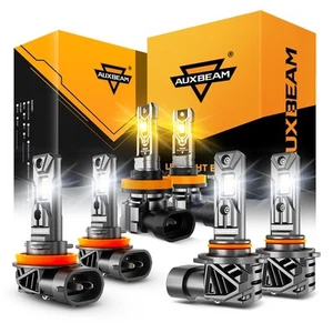 AUXBEAM Canbus LED Headlight 6500K+Fog Light 3000K For Toyota Camry 2007- 2014 - Picture 1 of 12