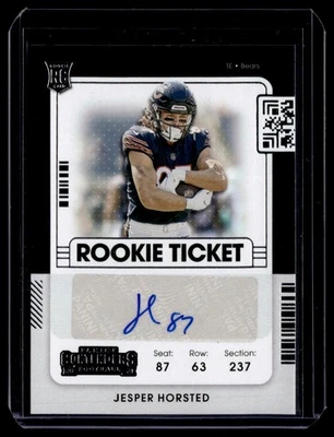 2021 Panini Contenders Rookie Ticket Auto Jesper Horsted #284 J - Image 1 of 2